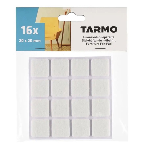 Picture of Pašlīmējošs filcis mēbelēm 20x20mm 16gab balts