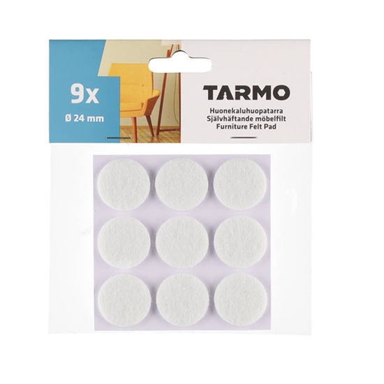 Picture of Pašlīmējošs filcis mēbelēm D24mm 9gab balts