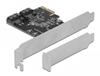 Picture of Delock 2 port SATA PCI Express Card - Low Profile Form Factor