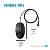 Изображение HP 125 USB Wired Mouse, Sanitizable - Black