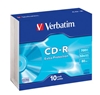 Picture of 1x10 Verbatim CD-R 80 700MB 52x Data Life Slim Case