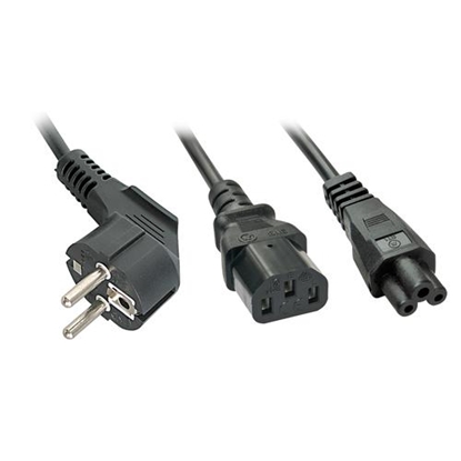 Picture of Lindy 30047 power cable Black C13 coupler C5 coupler