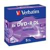 Picture of 1x5 Verbatim DVD+R Double Layer 8x Speed, Jewel Case 8,5GB