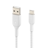 Picture of Belkin USB-C/USB-A Cable 1m braided, white CAB002bt1MWH