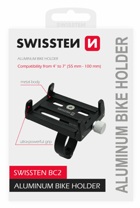 Attēls no Swissten BC2 Bike holder For Mobile 4-7"