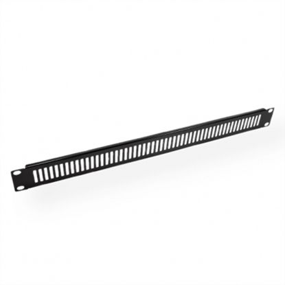 Изображение Value 19” Rack Front Ventilation Panel, 1U, Metal, RAL 9005 black