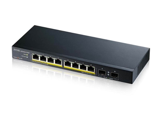 Изображение Zyxel GS1100-10HP v2 Unmanaged Gigabit Ethernet (10/100/1000) Power over Ethernet (PoE) Black