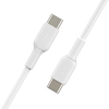 Изображение Belkin USB-C/USB-C Cable      1m PVC, white          CAB003bt1MWH