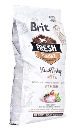 Изображение BRIT Fresh Turkey & Pea Fit & Slim - Dry dog food Turkey with pea - 12 kg