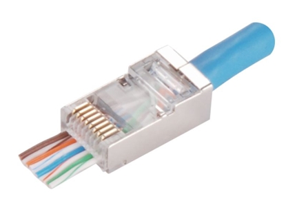 Изображение Wtyk przelotowy RJ45 STP kat.5e (opakowanie 100 sztuk)
