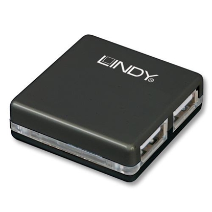 Attēls no Lindy USB 2.0 Mini Hub 4 Port