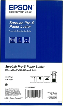 Изображение 1x2 Epson SureLab Pro-S Paper BP Luster 203 mm x 65 m 254 g