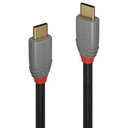 Picture of Lindy 1m USB 3.2 Type C Cable, 5A PD, Anthra Line