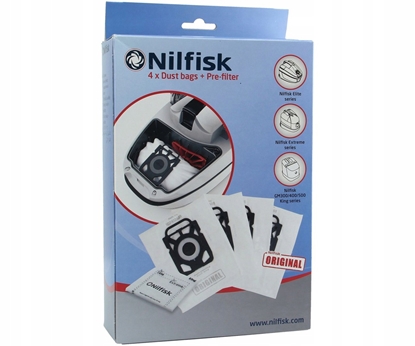 Picture of Nilfisk Elite hoover bags 107412688 4 pcs.