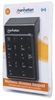 Picture of Manhattan Numeric Keypad, Wireless (2.4GHz), USB-A Micro Receiver, 18 Full Size Keys, Black, Membrane Key Switches, Auto Power Management, Range 10m, AAA Battery (included), Windows and Mac, Three Year Warranty, Blister