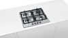 Picture of Bosch Serie 4 PGH6B5B90 hob Stainless steel Built-in Gas 4 zone(s)