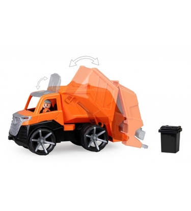 Изображение Atkritumu izvedējs ar cilvēciņu Truxx2 27 cm (ar gum. riteņiem, kastē) L04514