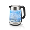 Picture of ETA | ETA615390000 | Standard kettle | 2200 W | 1.7 L | Glass | 360° rotational base | Stainless steel/Black