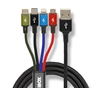 Picture of KABEL USB 4W1 2XUSB-C, MICROUSB, LIGHTNING