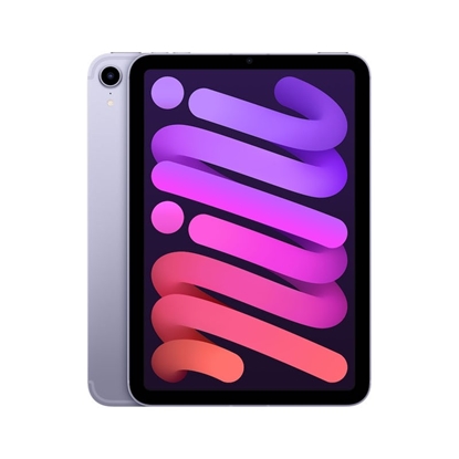 Attēls no Apple | iPad Mini 6th Gen | 8.3 " | Purple | Liquid Retina IPS LCD | 1488 x 2266 pixels | A15 Bionic | 4 GB | 256 GB | 5G | Wi-Fi | Front camera | 12 MP | Rear camera | 12 MP | Bluetooth | 5.0 | iPadOS | 15 | Warranty 12 month(s)