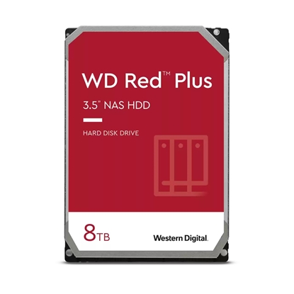 Attēls no HDD|WESTERN DIGITAL|Red Plus|8TB|SATA|256 MB|5400 rpm|3,5"|WD80EFZZ