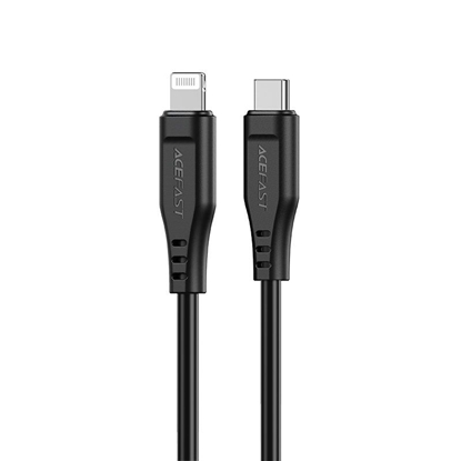 Picture of Acefast Apple Lightning to Type-C 1.2m 30W 3A MFI Cable Black