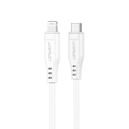 Attēls no Acefast Apple Lightning to Type-C 1.2m 30W 3A MFI Cable White