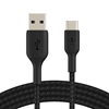Изображение Belkin USB-C/USB-A Cable 2m braided, black CAB002bt2MBK