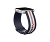 Изображение Fitbit | Versa-Lite Woven Hybrid Band, large, navy/pink | The Fitbit Versa woven hybrid band is made of polyester woven material on top and fluoroelastomer material on the bottom with an aluminium buckle. | The Fitbit Versa woven hybrid band is not water 