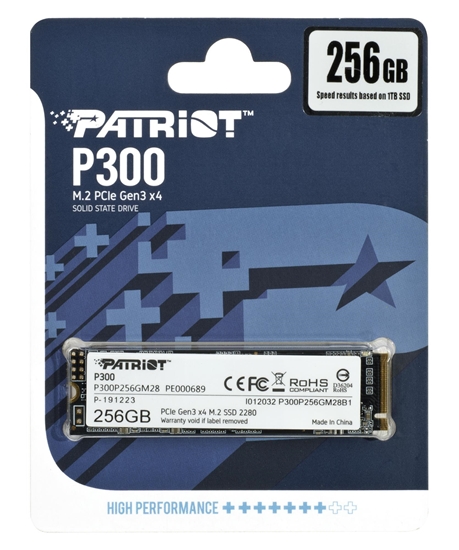 Picture of PATRIOT P300 256GB M2 2280 PCIe SSD