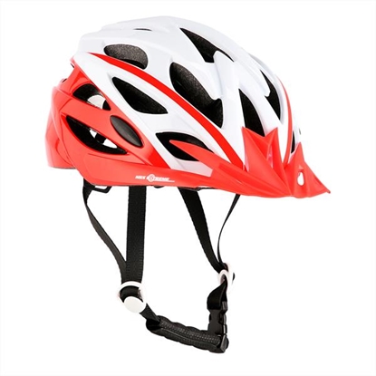 Picture of Aizsargķivere MTW210 WHITE-RED SIZE M (53-58CM) HELMET NILS EXTREME