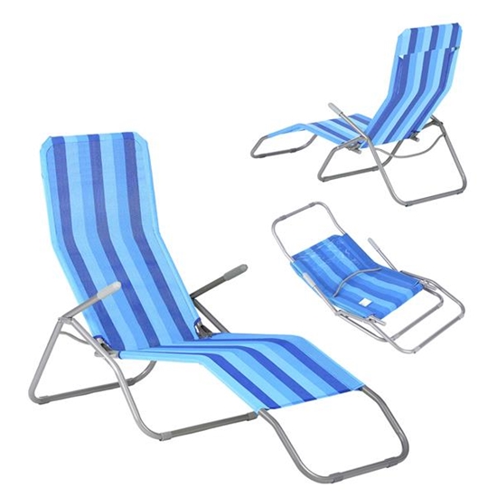 Picture of Atpūtas krēsls NC3017 BLUE SUN LOUNGER NILS CAMP