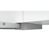 Picture of Bosch Serie 4 DFT63AC50 cooker hood Semi built-in (pull out) Silver 360 m³/h D