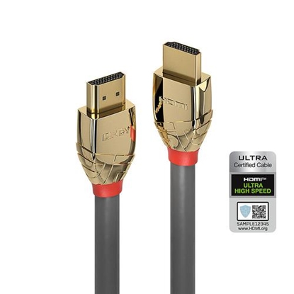 Изображение Lindy 5m Ultra High Speed HDMI Cable, Gold Line