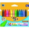 Picture of BIC Wax Crayons Plastidecor Triangle 12 colours 000789