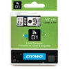 Picture of Dymo D1 12mm Black/Clear labels 45010