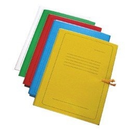 Picture of Folder SMLT, A4, 300 g, binding, with print, blue, cardboard 0815-104
