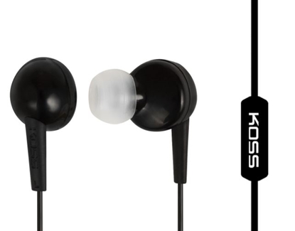 Attēls no Koss | KEB6iK | Headphones | Wired | In-ear | Microphone | Black