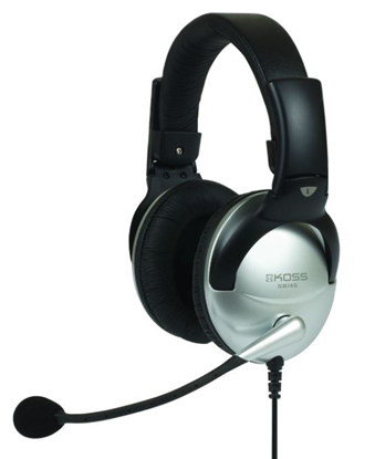 Attēls no Koss | SB45 | Headphones | Wired | On-Ear | Microphone | Noise canceling | Silver/Black