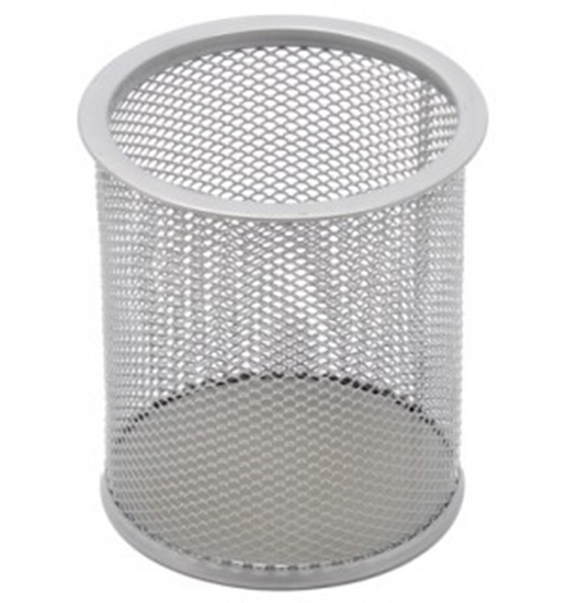 Picture of Pencil case Forpus, round, silver, empty perforated metal 1005-009