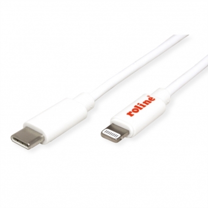 Attēls no ROLINE USB Type C Sync & Charge Cable for Apple Devices with Lightning Connector