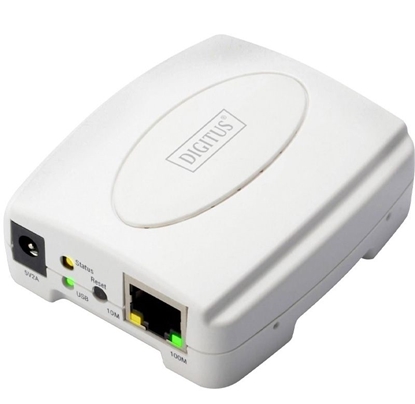 Изображение DIGITUS Printserver Fast Ethernet, 1-Port USB2.0