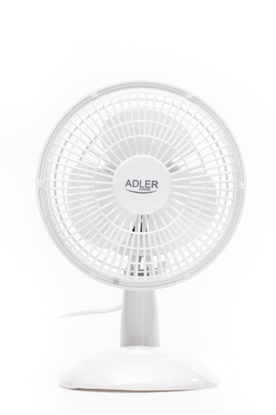 Изображение Adler AD 7301 Table Fan, Number of speeds 2, 30 W, Diameter 15 cm, White