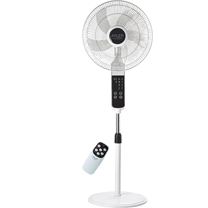 Изображение Adler Fan AD 7328 Stand Fan, Number of speeds 3, 120 W, Oscillation, Diameter 40 cm, White