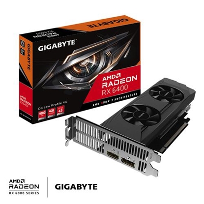 Picture of Gigabyte Radeon RX 6400 D6 LOW AMD 4 GB GDDR6