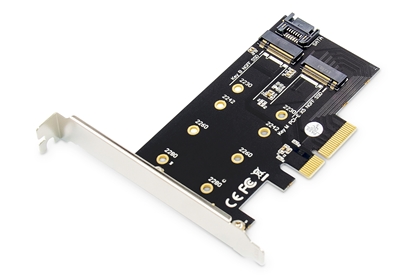 Attēls no Digitus M.2 NGFF / NVMe SSD PCI Express 3.0 (x4) Add-On Card