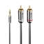 Attēls no Lindy 3m 3.5mm to Phono Audio Cable, Cromo Line