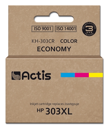 Picture of Actis KH-303CR Ink (replacement for HP 303XL T6N03AE; Premium; 18ml; 415 pages; color: cyan, magenta, yellow)