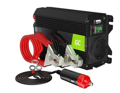Изображение Green Cell PRO Car Power Inverter Converter 24V to 230V 300W/ 600W with USB