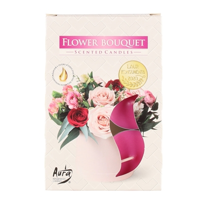 Picture of Tējassveces arom. Flower Bouquet 6gab. 3-4h